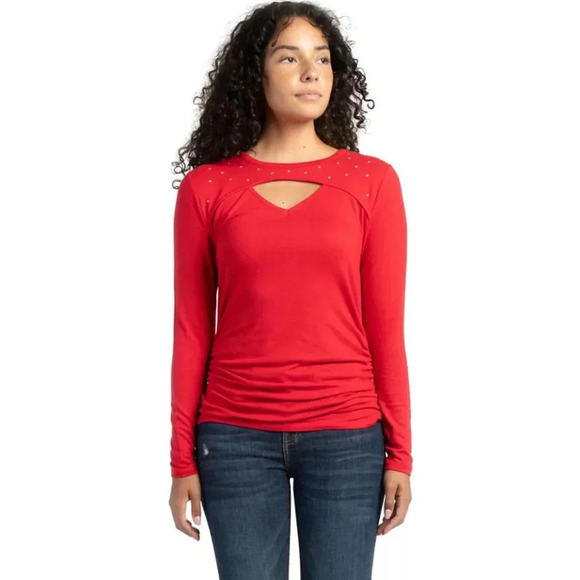 Como Vintage Blouse Women's XXL Red - Picture 5 of 5